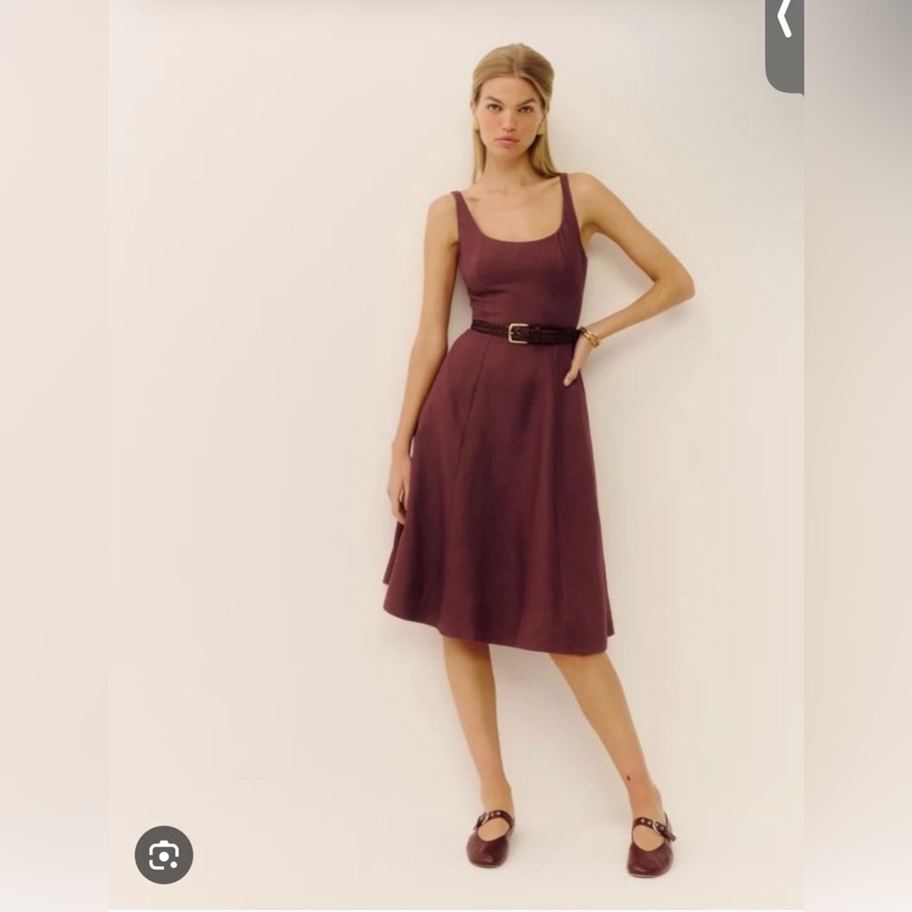 Reformation Magnolia Linen Dress